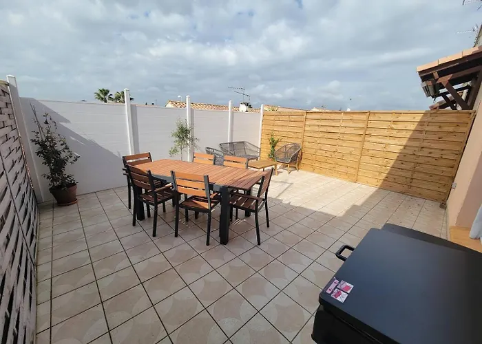 Villa Belle Climatisee Avec Wifi, 2 Et Jolie Terrasse Amenagee, A 3km De La A Lxchard7 Portiragnes